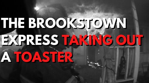 The Brookstown Express Blitzing a Trailer Fire