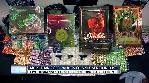 More than 7,000 packets of spice seized in bust
