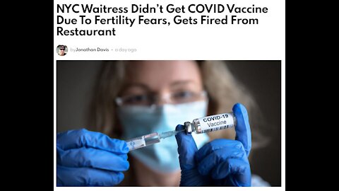 NYC Waitress Didn’t Get COVID Vaccine Due To Fertility Fears, Gets Fired From Restaurant