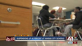 Suspensions up 40 percent at Kansas City schools