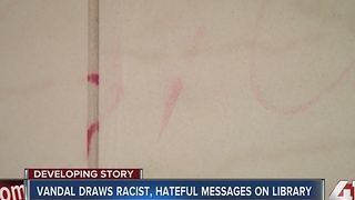 KC library vandalized with swastikas