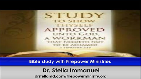 FIRE POWER MINISTRIES BIBLE STUDY WITH DR STELLA IMMANUEL