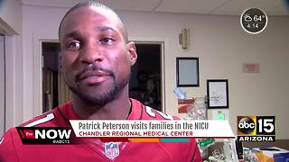 Arizona Cardinals football star Patrick Peterson visits NICU