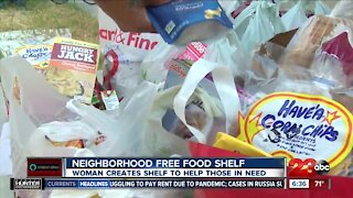 Neighborhood free food shelf