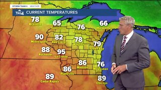 Hot temperatures move in Wednesday