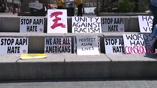 'Unity Against Hate' event at Public Square protests hate, violence against Asian Americans