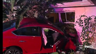 Vehicle slams into house in Cape Coral