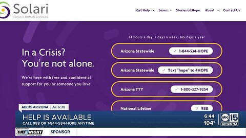 Phone lines to get help with mental health in Arizona are seeing fast answer times
