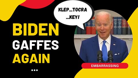 Biden Kleptocracy Gaffe