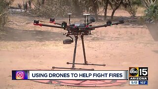 Fire officials using new drone technology to fight Woodbury Fire