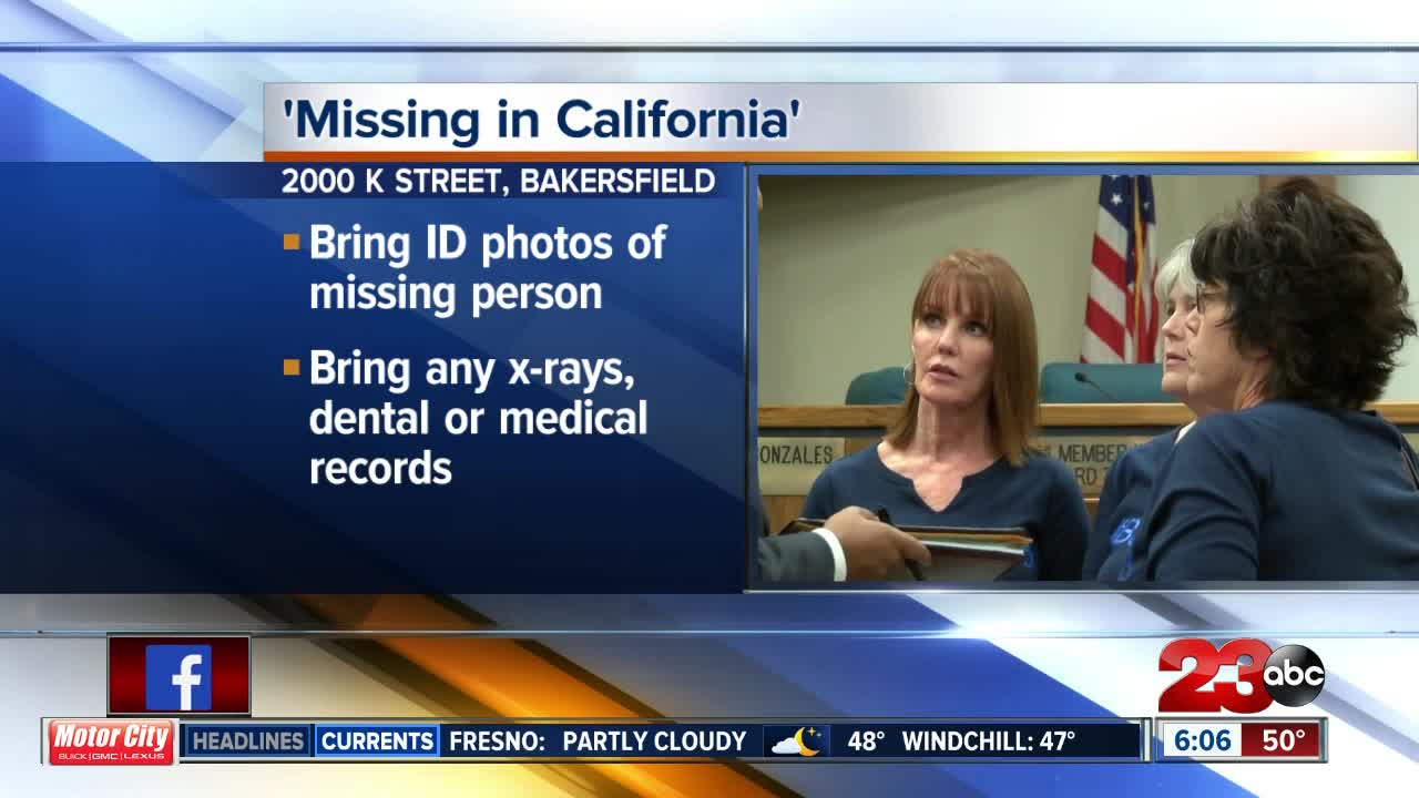 KCSO hosting 'Missing in California' event Saturday