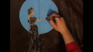 Painting a WWII Style Bomber Jacket; Moonlight Cocktail
