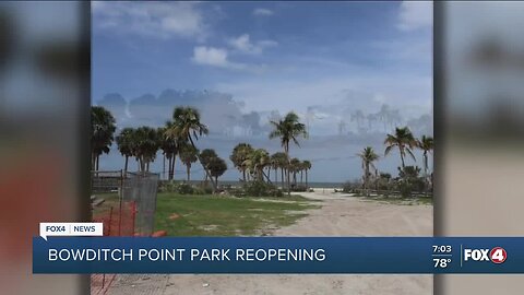 Bowditch Point Park on Fort Myers Beach to reopen Friday
