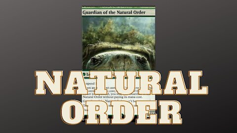The natural order and how to restore it.