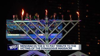 Menorah in the D to pay tribute to victims of the synagogue massacre