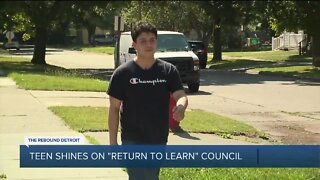 Teen shines on 'return to learn' council