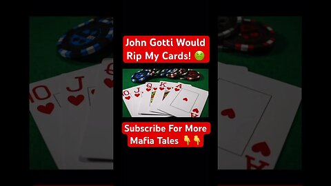 John Gotti Would Rip My Cards! 🤢 #johngotti #poker #gambling #truecrime