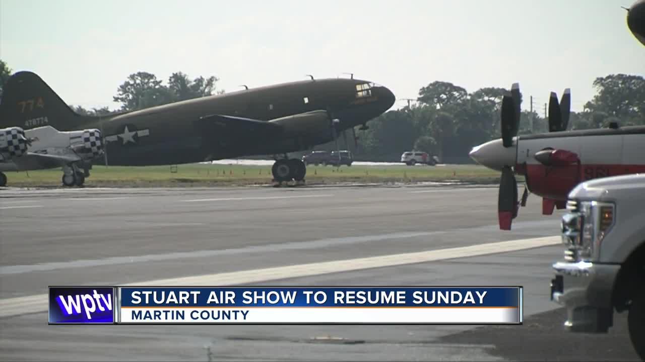 Stuart Air Show to resume Sunday