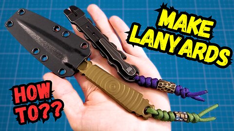 How to add Paracord Lanyard Bead to a Knife, Keychain, or Multitool - EDC Tutorial