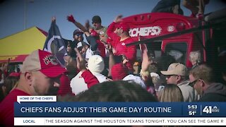 Chiefs fans adjust their game day routine