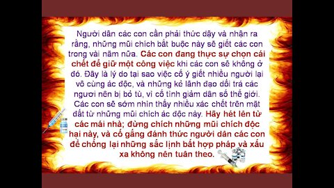 HÃY CHUẨN BỊ SẴN BA LÔ CHO NƠI TRÚ ẨN SAU CUỘC CẢNH BÁO! Các TĐ Chúa ban cho John Leary. P190