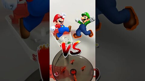 Super Mario Movie Marble Race: Mario vs Luigi #mario #luigi #supermario | Premier Marble Racing