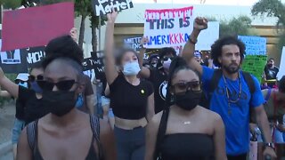 Peaceful protesters gather in Scottsdale