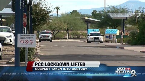 Lockdown lifted at Pima Community College Desert Vista campus after search for armed suspect