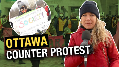 Communist Party supporters crash pro-convoy rally in Ottawa