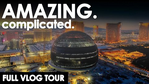 Vegas is Building the Strangest Building in The World - MSG Sphere Tour and Construction Update 🚧