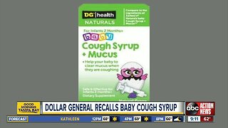 Dollar General natural baby cough syrup recalled due to vomiting, diarrhea risk