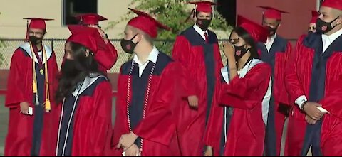 Doral Academy holds fireworks show during graduation ceremony