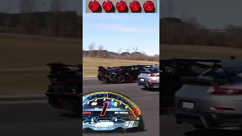 GT2 RS vs Aventador SVJ#supercars #dragrace