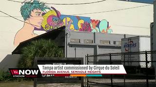 Tampa artist, once noticed by Lady Gaga for artwork, now commissioned by Cirque Du Soleil