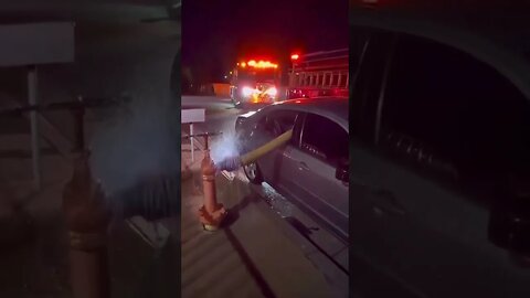 And this is why you don’t park in front of a fire hydrant 😂#crazyvideo #funny #fire #fail