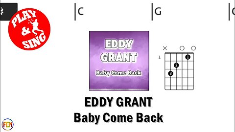 EDDY GRANT & THE EQUALS Baby Come Back FCN GUITAR CHORDS & LYRICS
