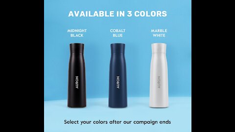 Self Cleaning Water Purifying UV C Smart Bottle - Auron