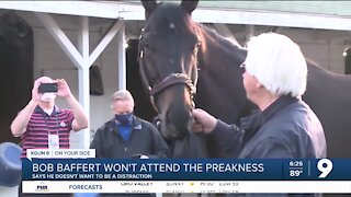 Bob Baffert won't attend the Preakness