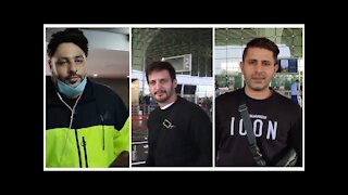 Jimmy Shergill, Faruk Kabir & Badshah Spotted at the Airport | SpotboyE