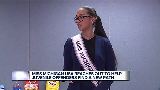 Miss Michigan USA encourages positivity at juvenile detention center