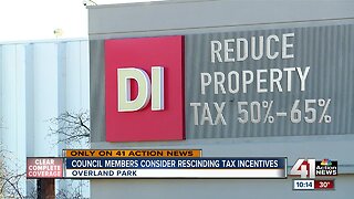 Overland Park City Council members push to overturn company's tax break