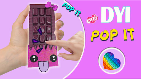 DIY pop it Fidget toy chocolate ! How to make POP IT / 😍🎉💥 EASY FIDGET TOYS