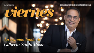 Video: Gilberto Santa Rosa llega con la segunda tanda