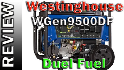 Westinghouse WGen9500DF Dual Fuel Portable Generator-9500 Rated 12500 Peak Watts GIB1450-025