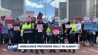 Rally at State Capitol: Ambulance Providers want funding to stay