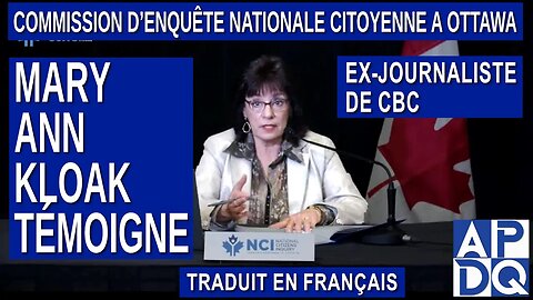 La transformation du journalisme avant et après COVID-19 - Mary Ann Kloak témoigne à la CeNC