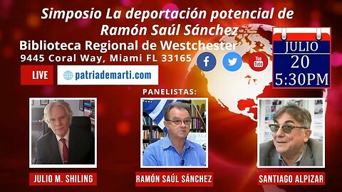 Simposio La deportación potencial de Ramón Saúl Sánchez