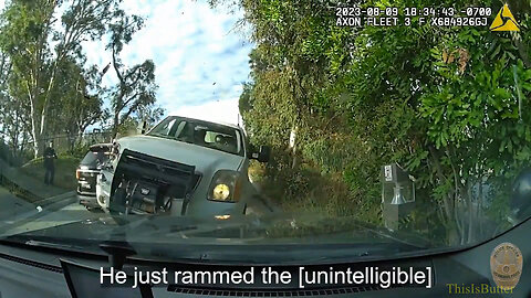 LAPD release videos of a wild chase of a stolen DWP vehicle that resulted in a police shooting