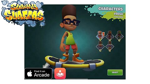 Subway Surfers Tag Gameplay, Playing as Fresh! - Apple Arcade Games Showcase