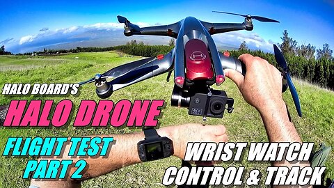 HALO DRONE PRO Review - Wrist Watch Flight Test, Tracking & Range Test